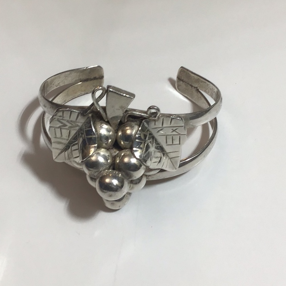 Vintage Taxco Sterling Silver Cuff Bracelet